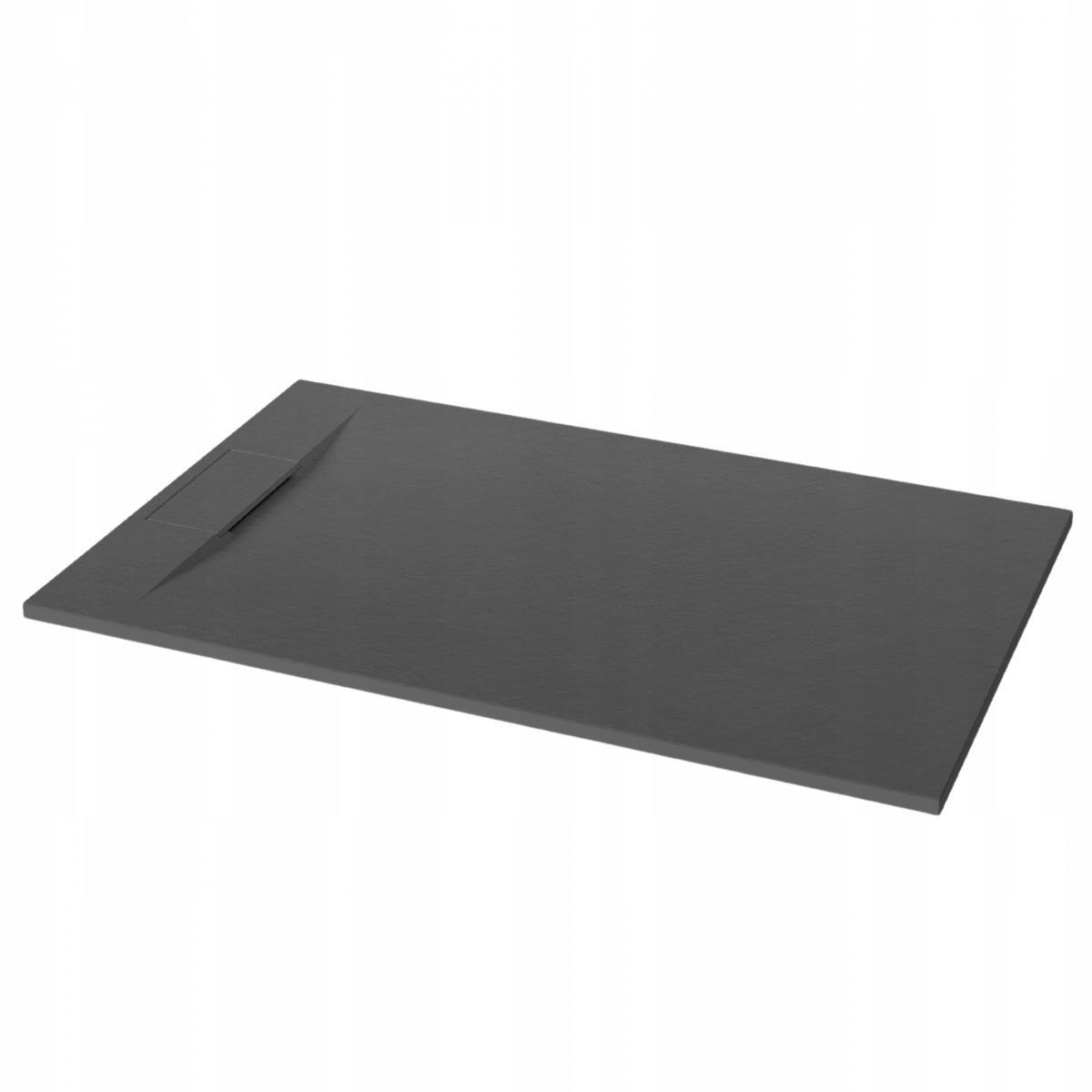 BRODZIK PRYSZNICOWY PROSTOKĄTNY ALVERO INVENA TREND, 90X120 CM CZARNY