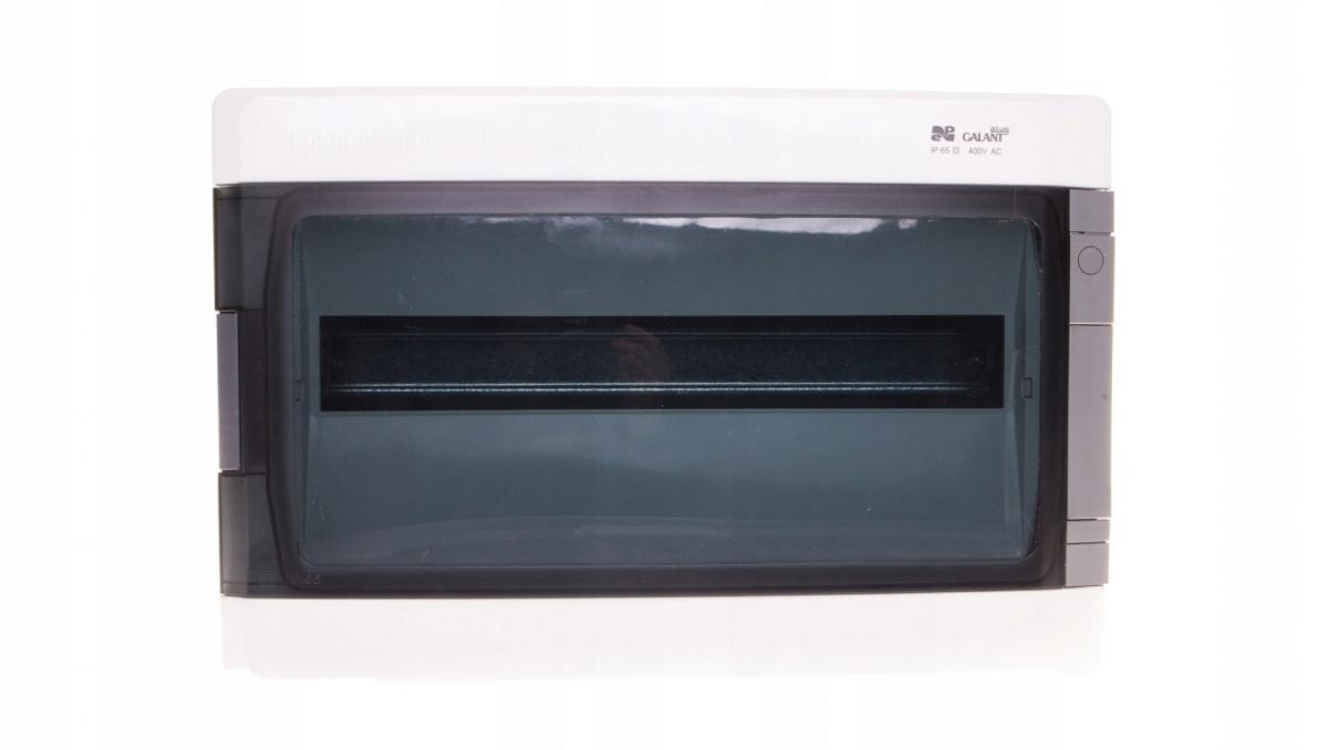 Rozdzielnica GALANT PLUS RN 1/18 IP65 drzwi transparentne N+PE (18 modułów)