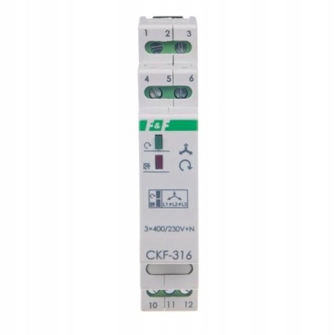 F&F Mikroprocesorowy czujnik kolejności i zaniku fazy CKF-316-TRMS