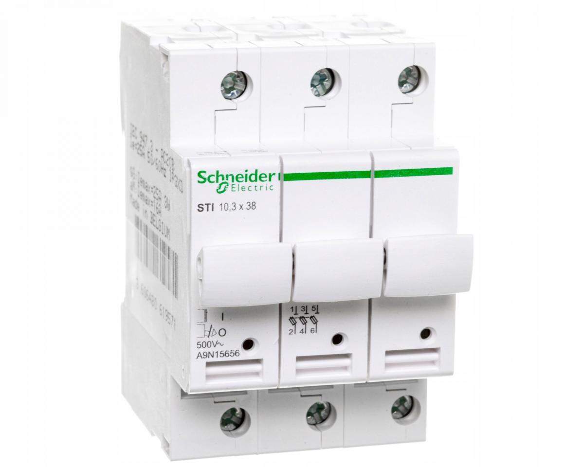 SCHNEIDER ELECTRIC Podstawa bezpiecznikowa STI-10,3x38-3 3-biegunowa