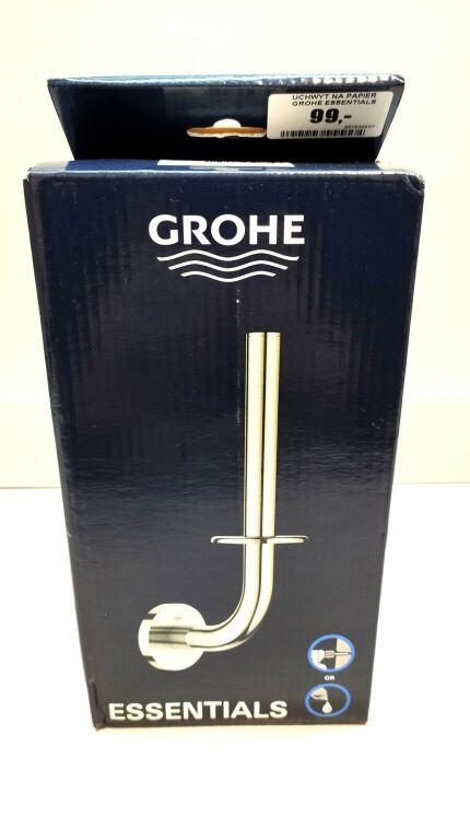 Uchwyt na zapasowy papier toaletowy ścienny GROHE Essentials metalowy chrom