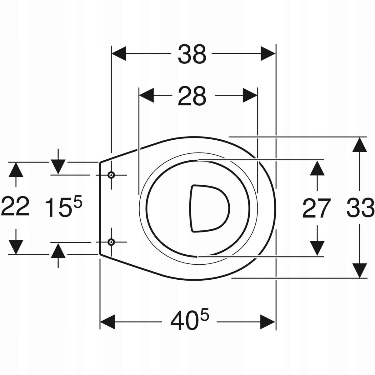 GEBERIT Stojąca miska WC Geberit Bambini dla dzieci, lejowa