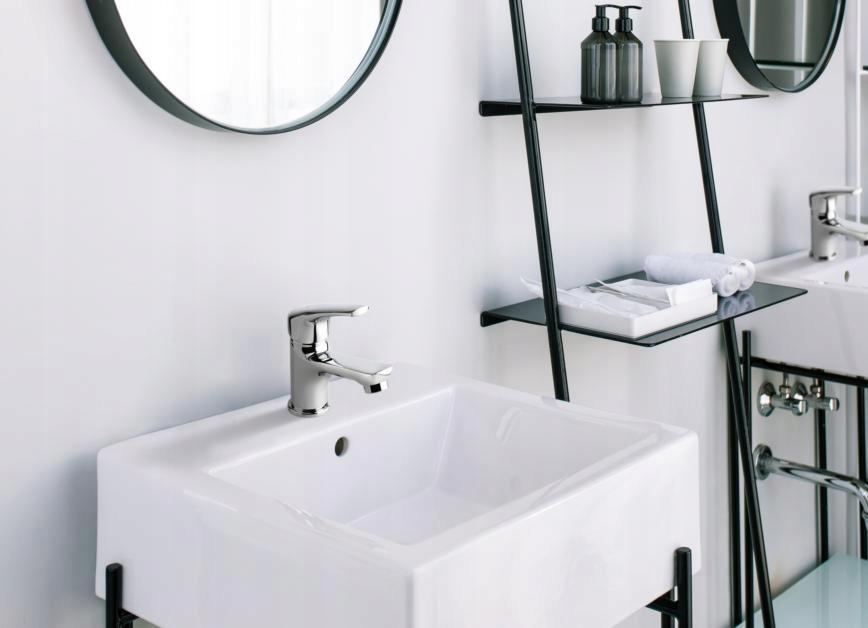 ECO Bateria umywalkowa stojąca bez korka spustowego