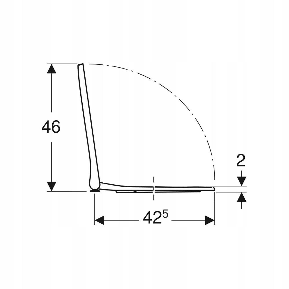 GEBERIT Deska sedesowa Smyle Square 500.687.01.1 48h