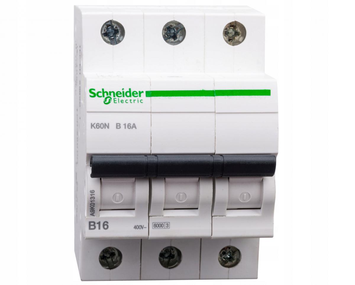 SCHNEIDER ELECTRIC Wyłącznik nadprądowy K60N-B16-3 B 16A 3-biegunowy