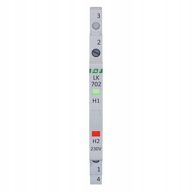 F&F Lampka kontrolna zasilania 1/3S 2xLED CZERWONA/ZIELONA