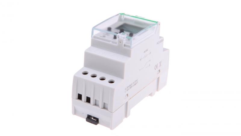 Zegar sterujący programowalny PCZ-523 impulsowy, 2x125 wpisów, styk: 1P, I=