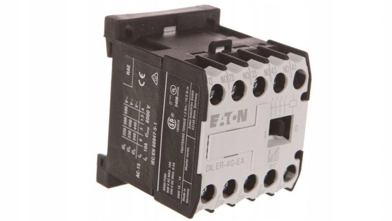Stycznik pomocniczy miniaturowy, 4Z/0R, sterowanie 230VAC DILER-40-EA(230V5