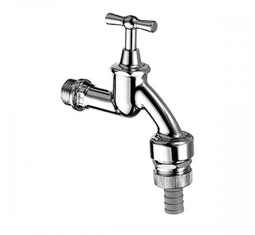 Zawór czerpalny 1/2 chrom z pokrętłem motylkowym