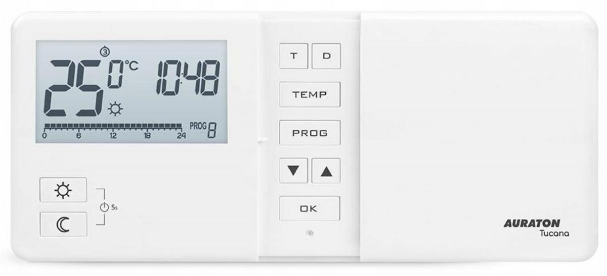AURATON Tucana SET - Tygodniowy, bezprzewodowy regulator temperatury ze ste