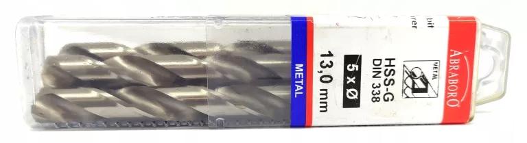 Zestaw wierteł do metalu HSS-GS DIN 338 1 - 10 mm ABRABORO [19 szt.]