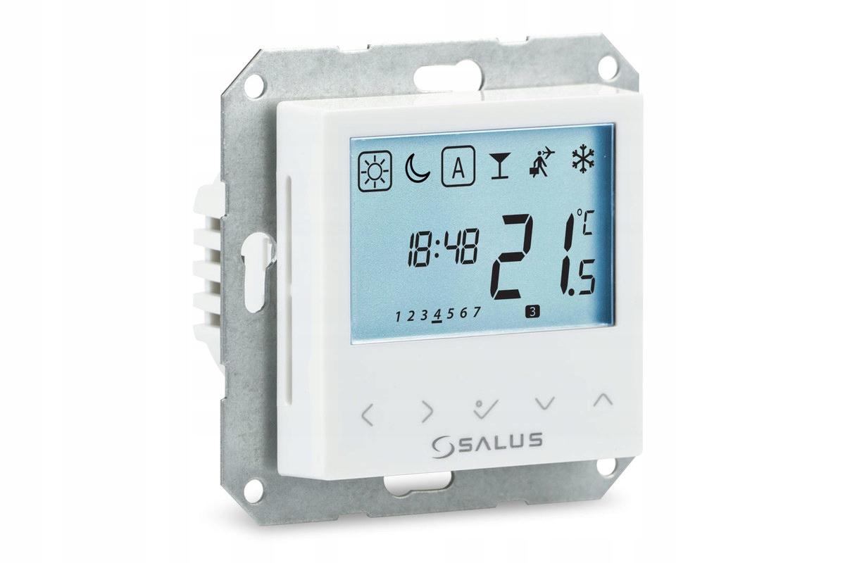 Regulator temp przewodowy SALUS BTRP230-9010 programowalny podtynk biały