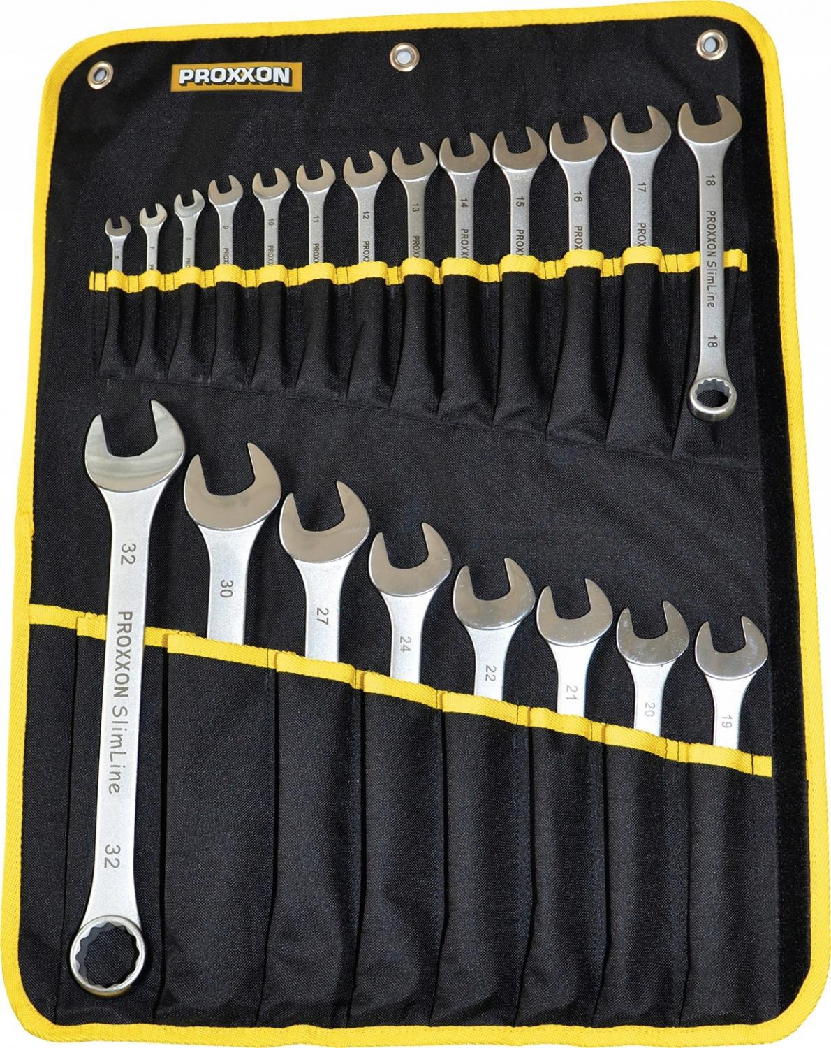 Zestaw kluczy płasko-oczkowych PROXXON [21 części]