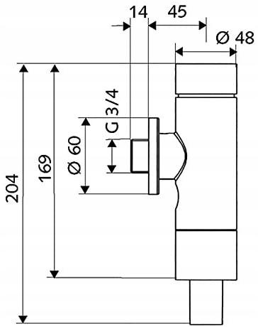 SCHELL Spłuczka WC Schellomat Basic 3/4 chrom