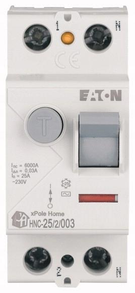 EATON Wyłącznik różnicowoprądowy 6kA typ AC HNC-25/2/003