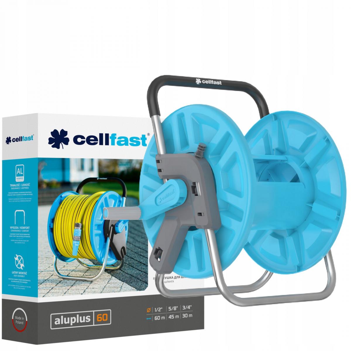 CELLFAST Stojak na wąż Aluplus 60mb 1/2