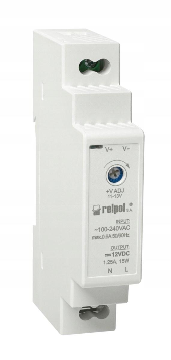 RELPOL Zasilacz impulsowy 15 W, 12 V DC RZI15-12-MN