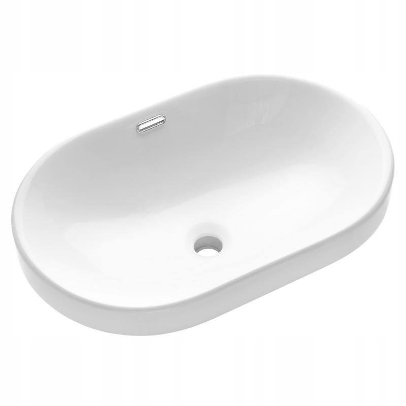 INVENA UMYWALKA WPUSZCZANA W BLAT EGINA 60 CM OWALNA