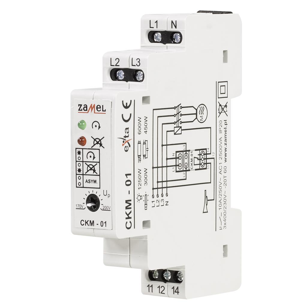 ZAMEL Czujnik kolejności FAZ 230/400V AC Typ: CKM-01