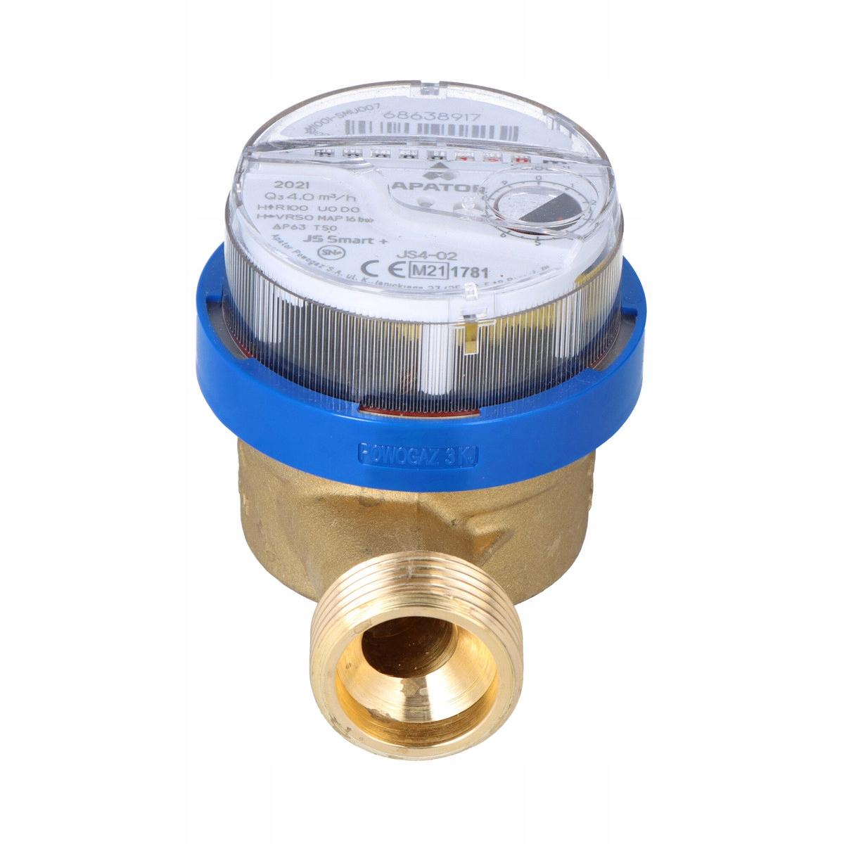 Wodomierz jednostrumieniowy SMART+ JS4-02,R100, DN20, zimna woda