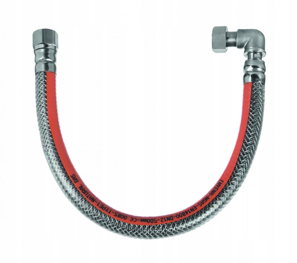 PRZEWÓD DO GAZU W OSŁONIE PVC Z KOLANKIEM -150CM