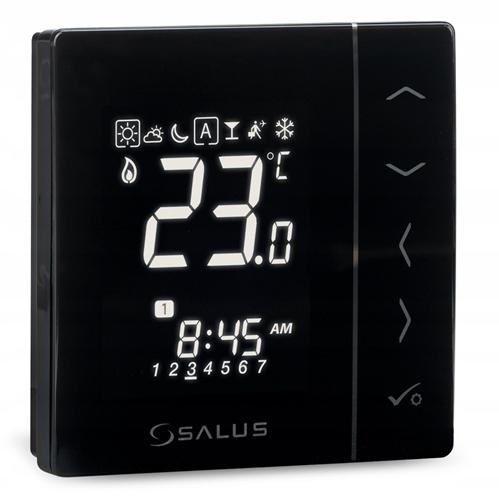 SALUS Regulator temperatury dobowy czarny podtynkowy 230V VS35B