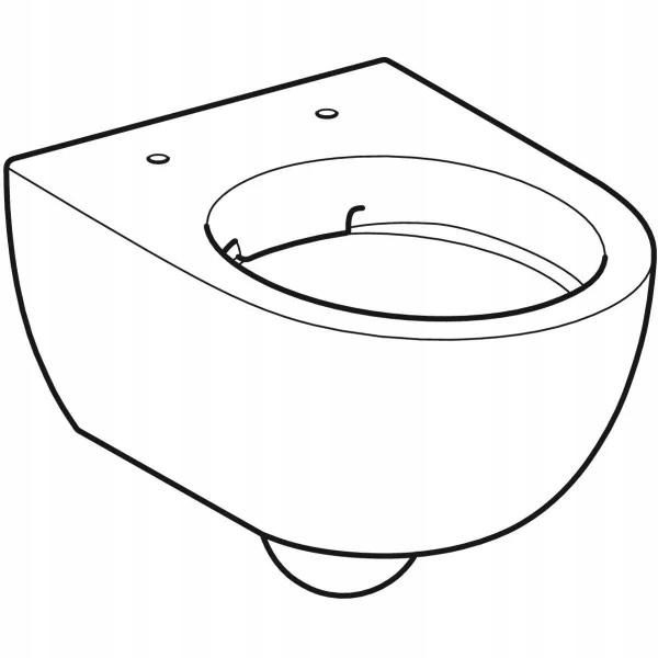 Miska wisząca WC Selnova Compact, lejowa, B35.5 cm, H33 cm, T49 cm, krótka,