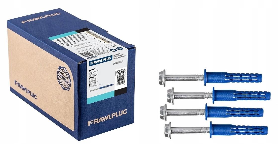 FFS Kołek ramowy poliamidowy z krótką strefą rozporu z kołnierzem 10x100mm