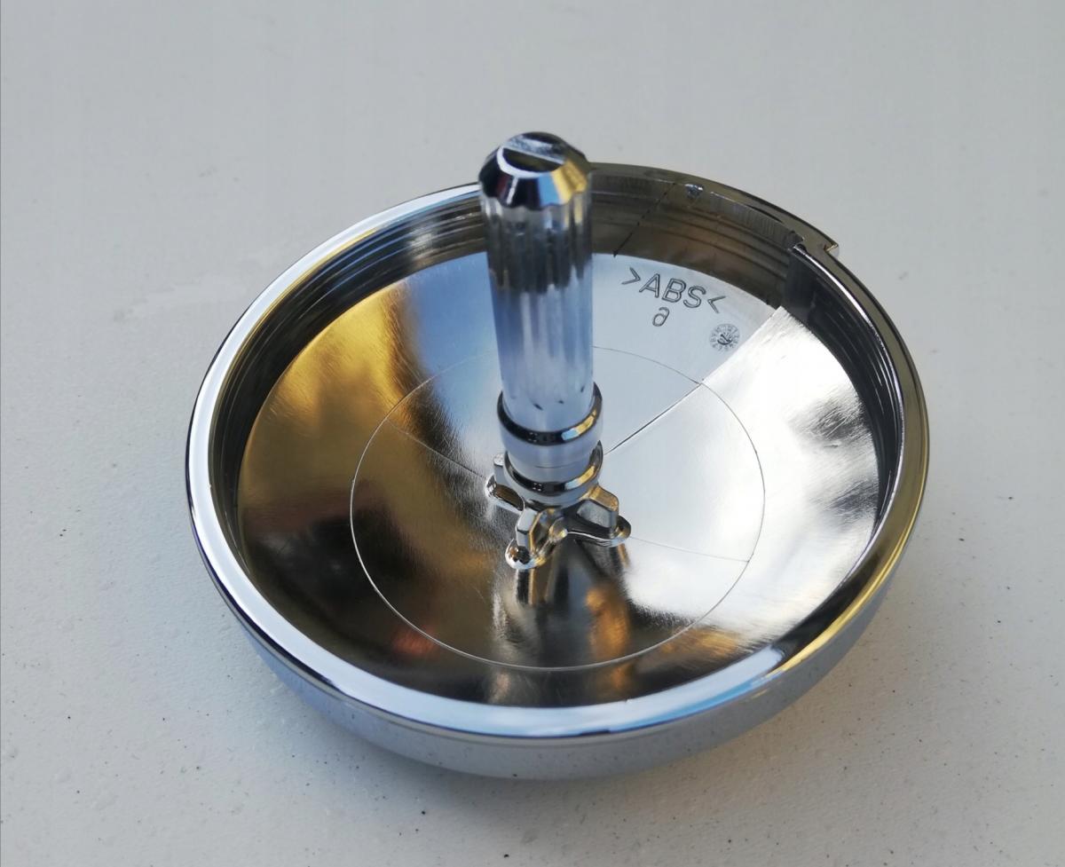 Pokrętło do syfonu wannowego Simplex tworzywo sztuczne / chromowany