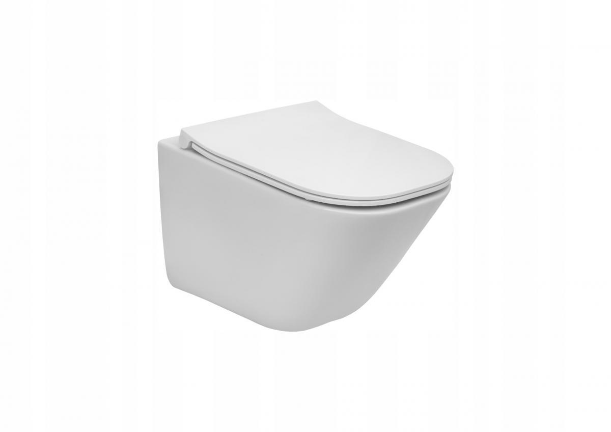 ROCA Miska WC wisząca ROCA GAP SQUARE Rimless 34 x 48 cm biała