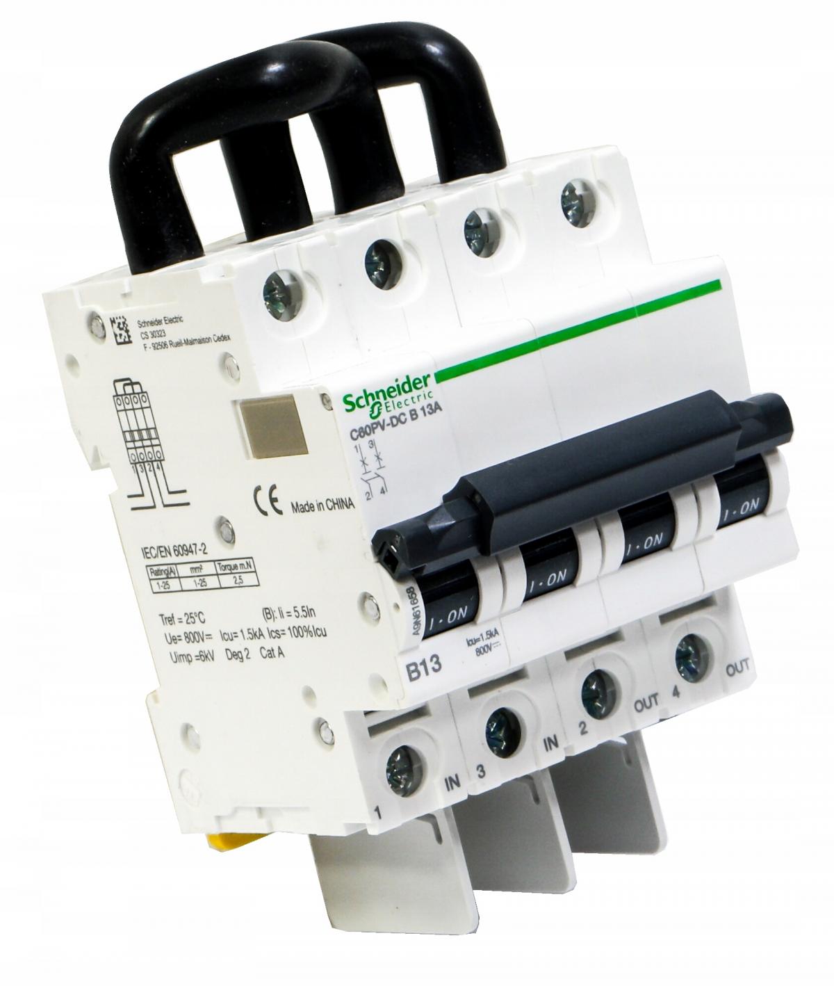 SCHNEIDER ELECTRIC Wyłącznik nadprądowy C60PV-DC-13 13A 2-biegunowy