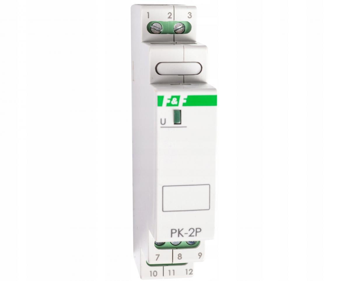 F&F Przekaźnik elektromagnetyczny PK-2P 24V AC/DC, styk: 2P I=2x8A, 1 moduł