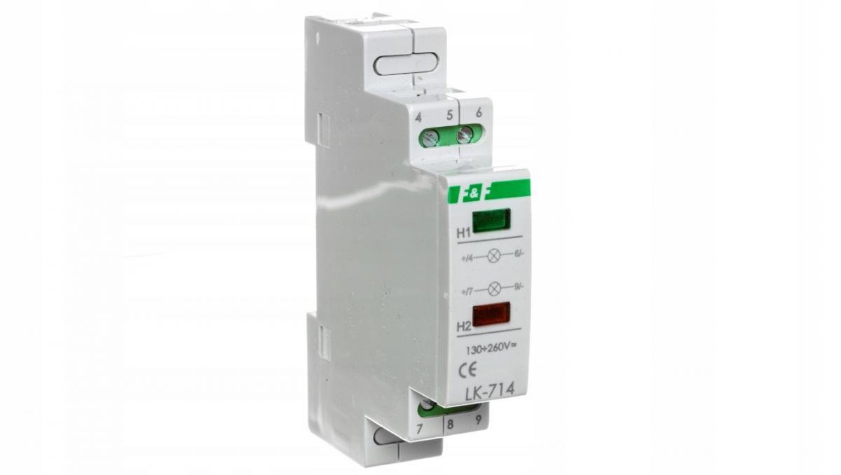 Lampka sygnalizacyjna zasilania-dustanowa LK-714 130÷260V Lampka kontrolna