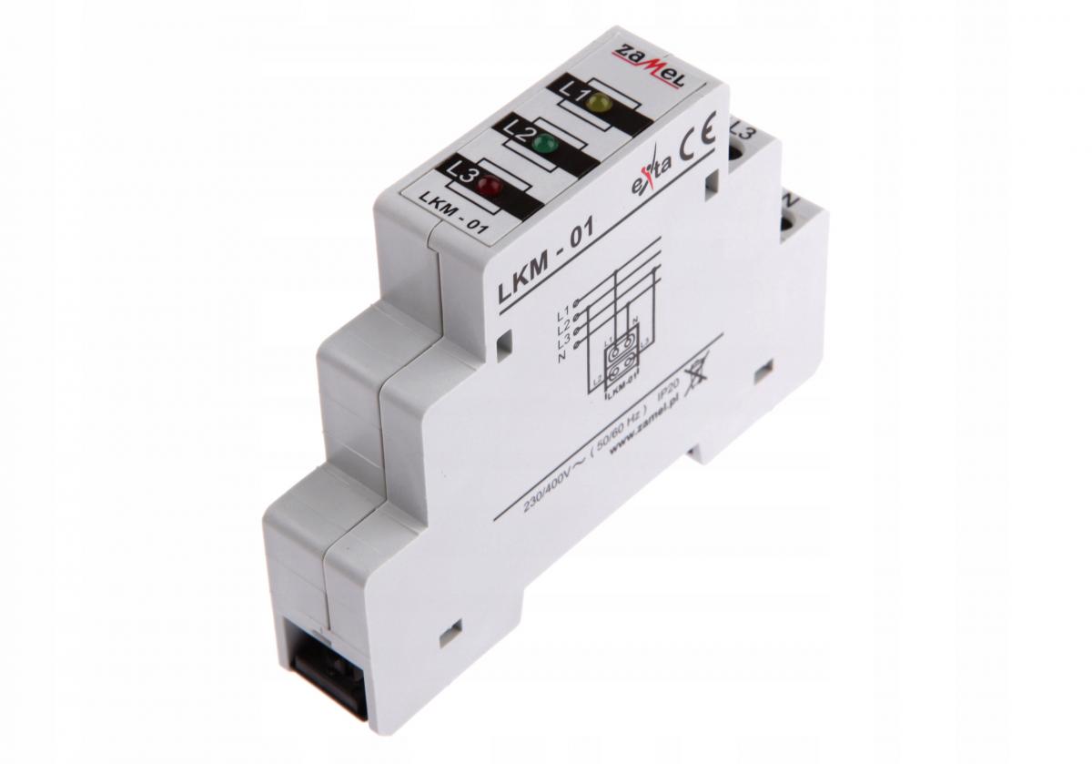 Wskaźnik zasilania 230V/400V LED czerwona/zielona/żółta TN Typ: LKM-01-40