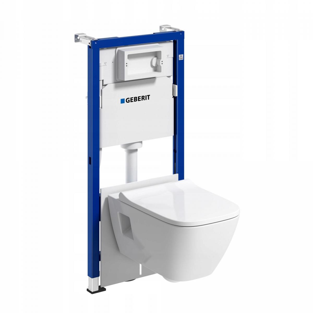 Stelaż WC GEBERIT Selnova Square Duofix Basic w komplecie z miską Selnova
