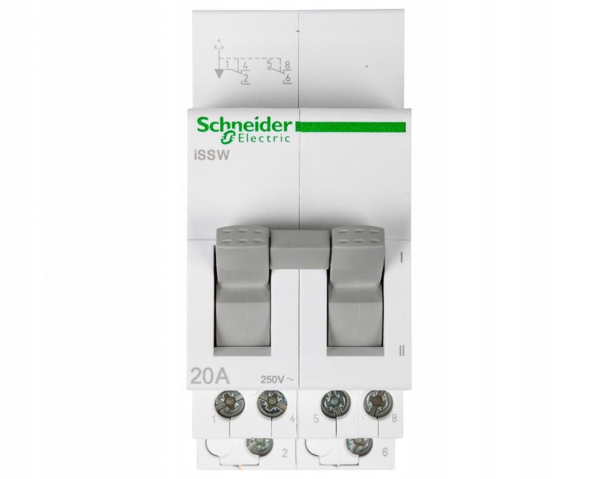 SCHNEIDER ELECTRIC Przełącznik pojedynczy 2-pozycyjny iSSW-20-2 20A 2CO