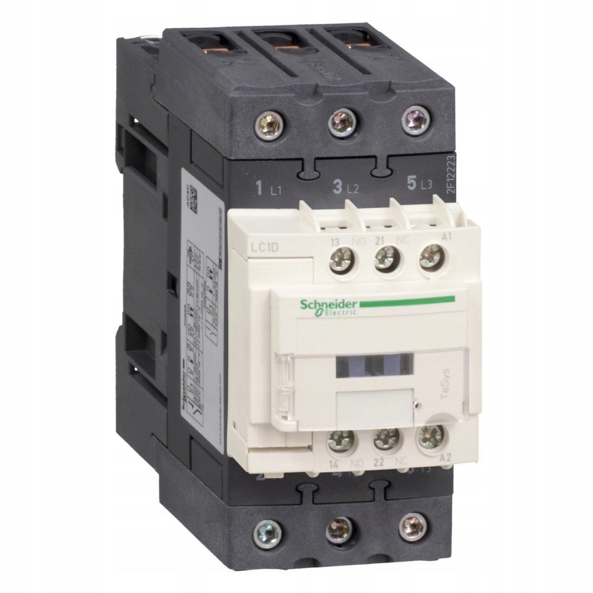 SCHNEIDER ELECTRIC Stycznik mocy TeSys D AC3 18A 3P 1NO 1NC cewka 230VAC