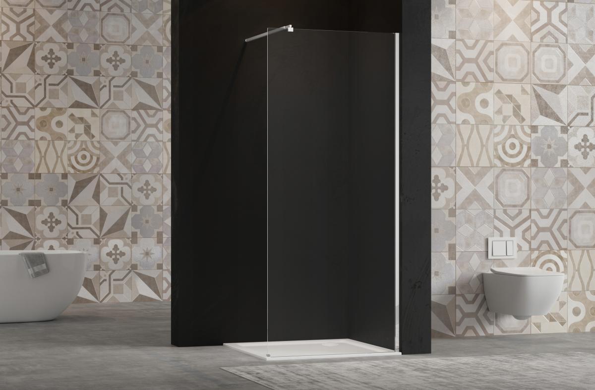INVENA KABINA WALK-IN II 110X200CM TRANSP 8MM SHINY-GLASS CHROM