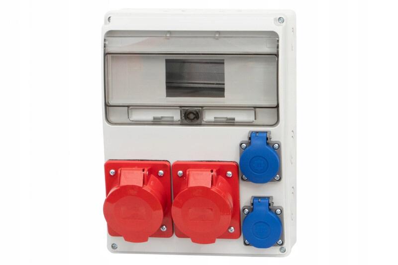 Rozdzielnica LAGO 11M - gniazda 16A 5p, 32A 5p, 2x230V + zabezpieczenia (RC