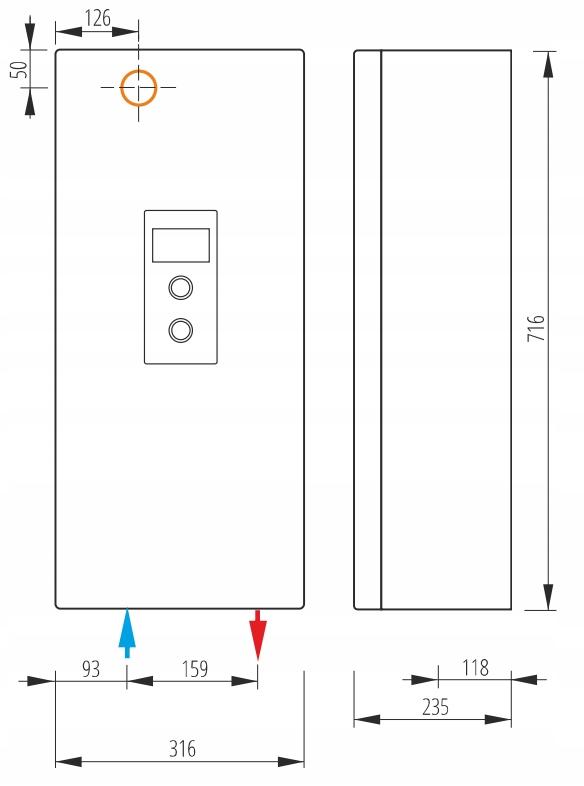 Kocioł elektryczny 24 kW KOSPEL EKCO.L3-12/16/20/24 PL