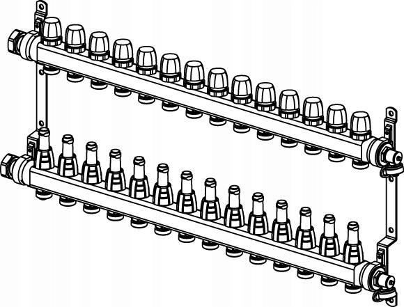 UPONOR Rozdzielacz Vario S FM 14XG3/4 EURO - G1
