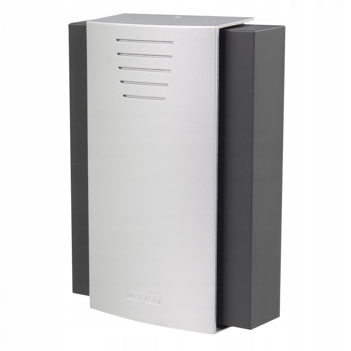 ZAMEL Gong dwutonowy elektromechaniczny Largo, GNS-208 230V, czarno-srebrny