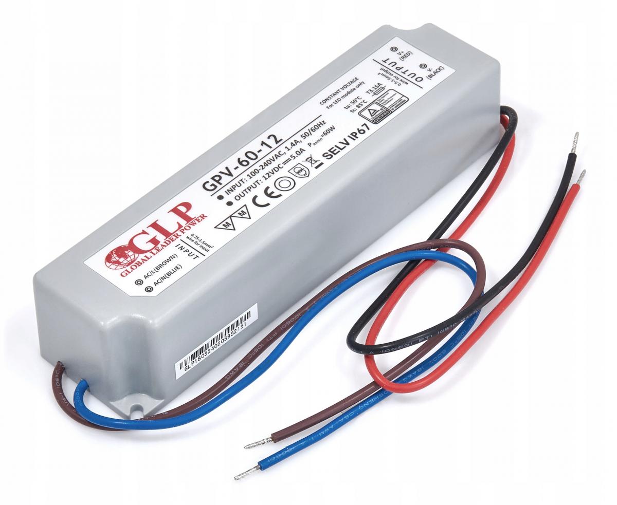 MPL POWER GLP zasilacz LED 12V 5A 60W