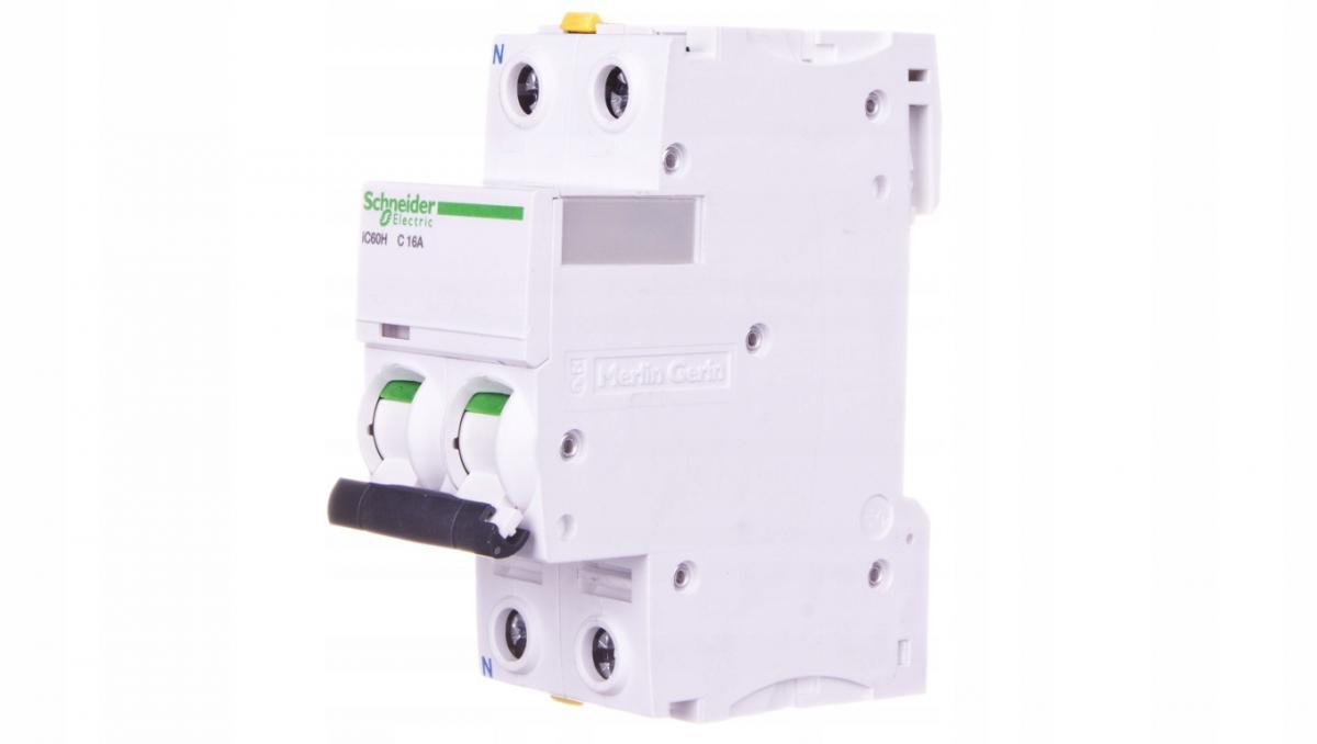 SCHNEIDER ELECTRIC Wyłącznik nadprądowy iC60H-C16-1N C 16A 1N-biegunowy