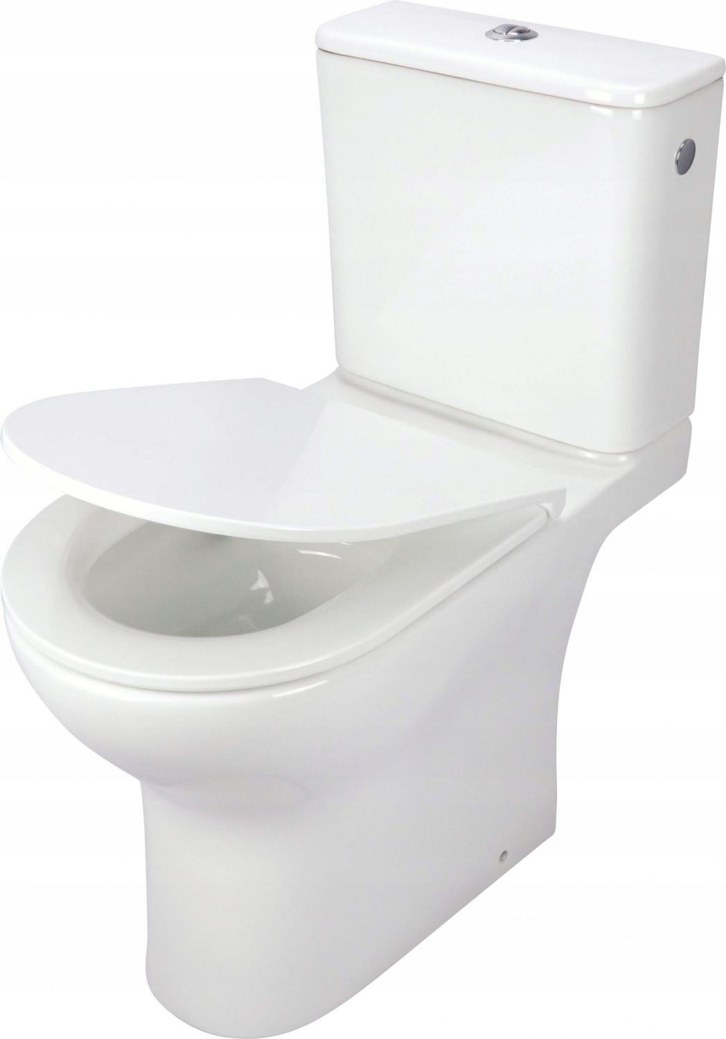 DEANTE Miska WC kompakt Jaśmin bezkołnierzowa ze zbiornikiem + deska