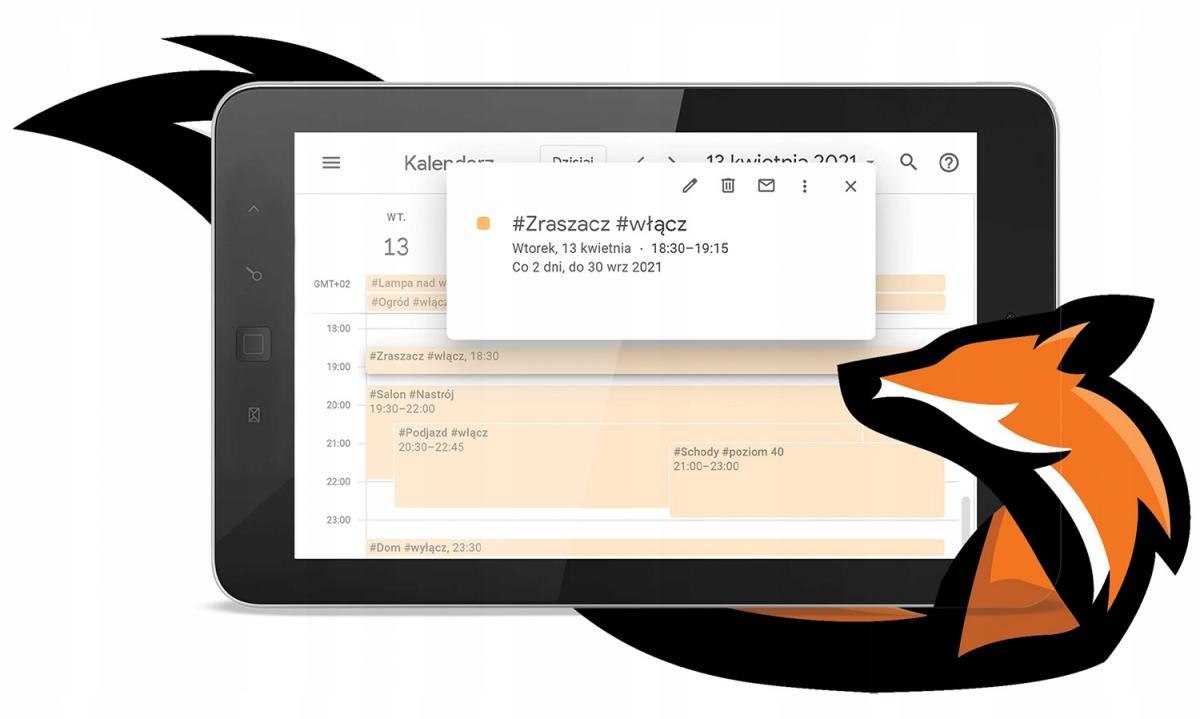 F&F 2KANAŁOWY PRZEKAŹNIK Wi-Fi 230V DOUBLE SWITCH FOX