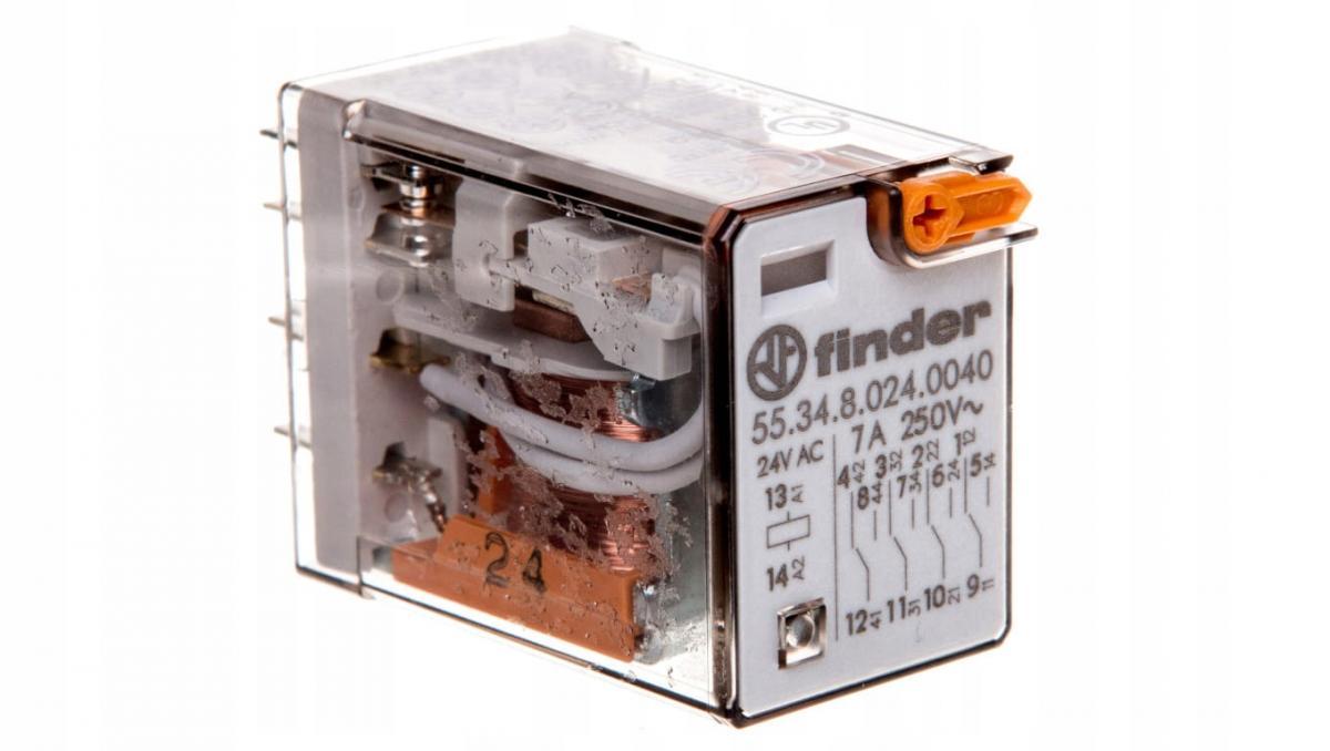 FINDER 55.34.8.024.0040 Przekaźnik 4P 7A 24V AC