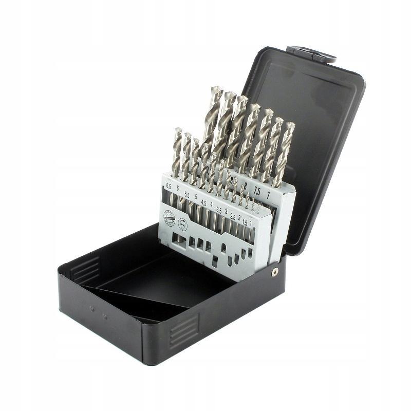 Zestaw wierteł do metalu HSS-GS DIN 338 1 - 10 mm ABRABORO [19 szt.]