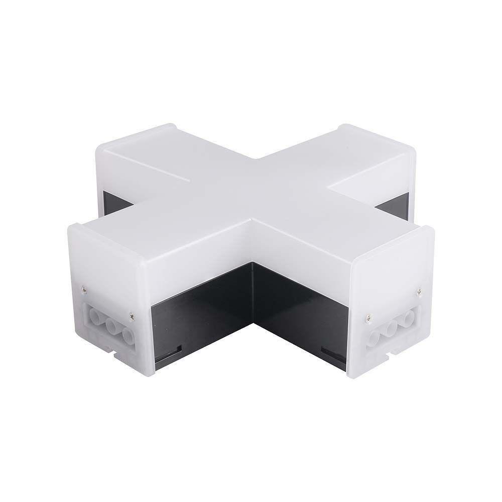 Łącznik Krzyżowy systemu LINEAR LIGHT Czarny V-TAC VT-4140 4000K 1200lm 3 L