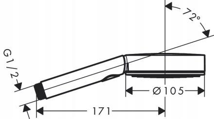 Słuchawka prysznica Hansgrohe Pulsify Select 105 3jet relaxation